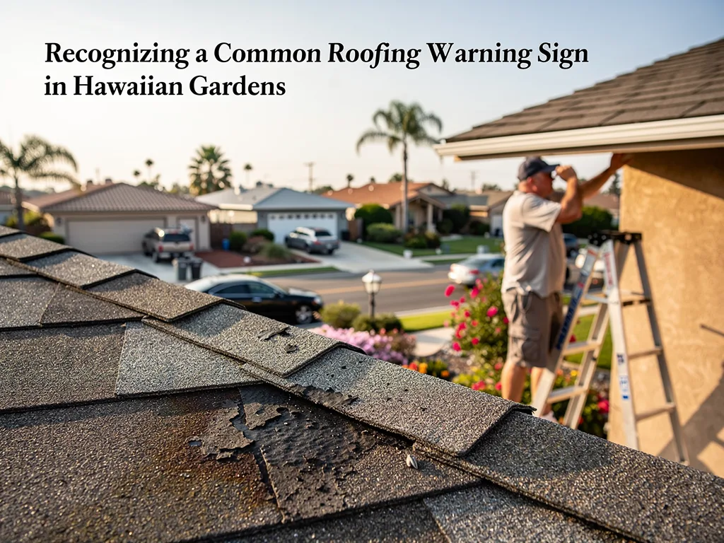 Recognizing a Common Roofing Warning Sign in Hawaiian Gardens